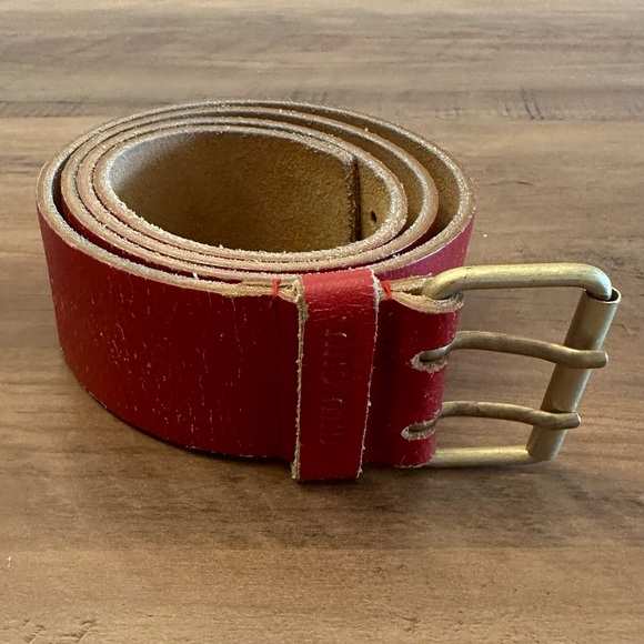 Authentic Vintage Miu Miu Red Leather Belt - Picture 4 of 9